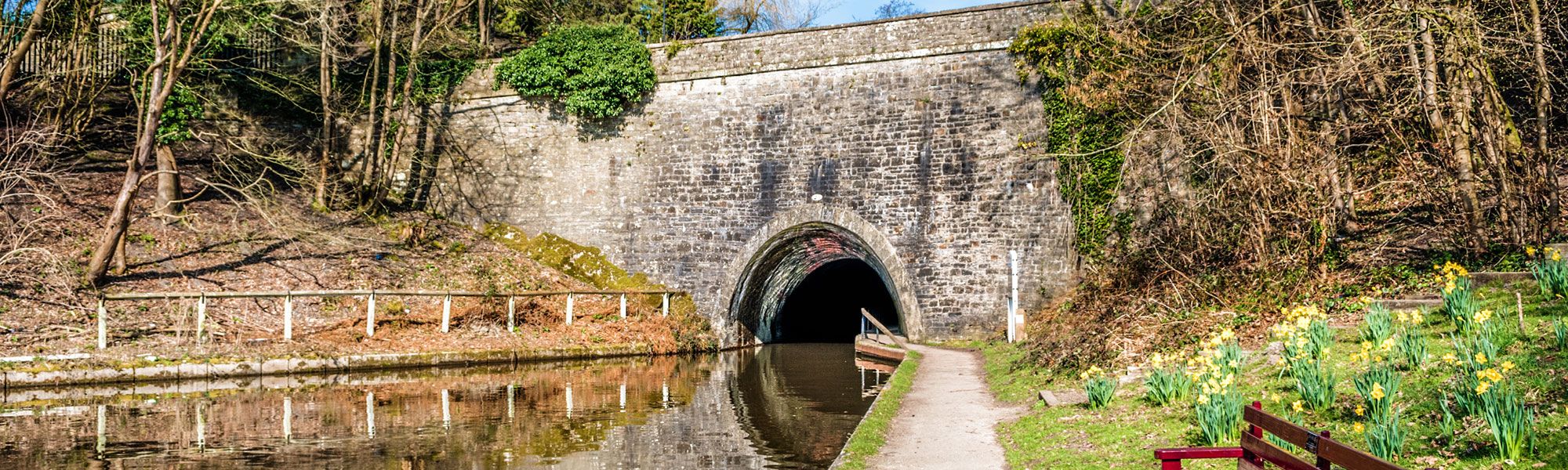 Canal bridge in Llangollen, North Wales